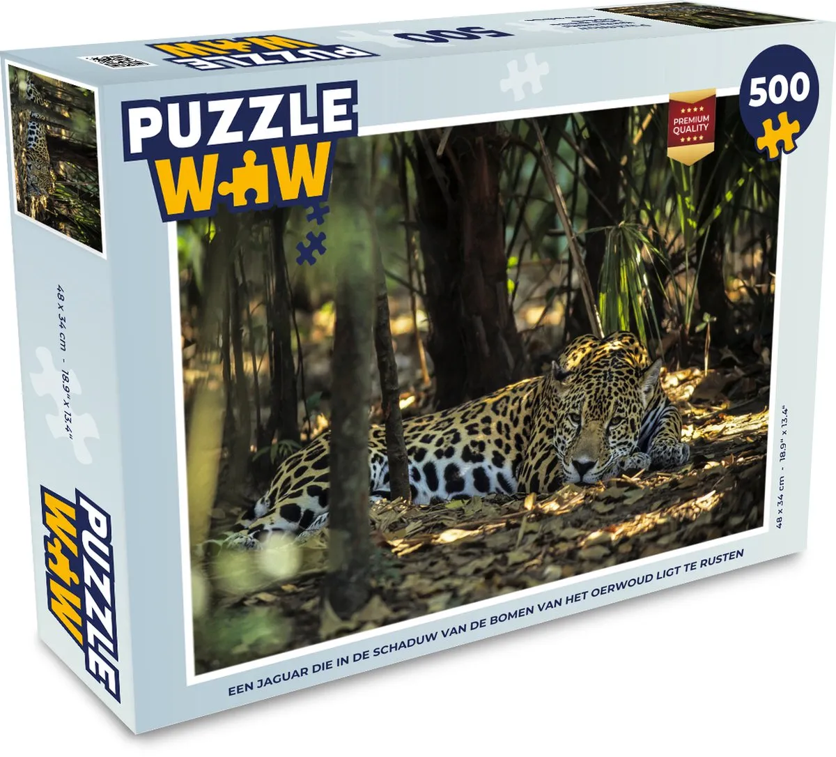 PuzzleWow Jaguar Legpuzzel 500 Stuks