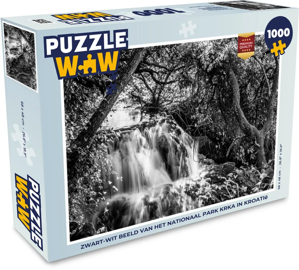 PuzzleWow Legpuzzel Krka Nationaal Park 1000 Stuks - Multicolor