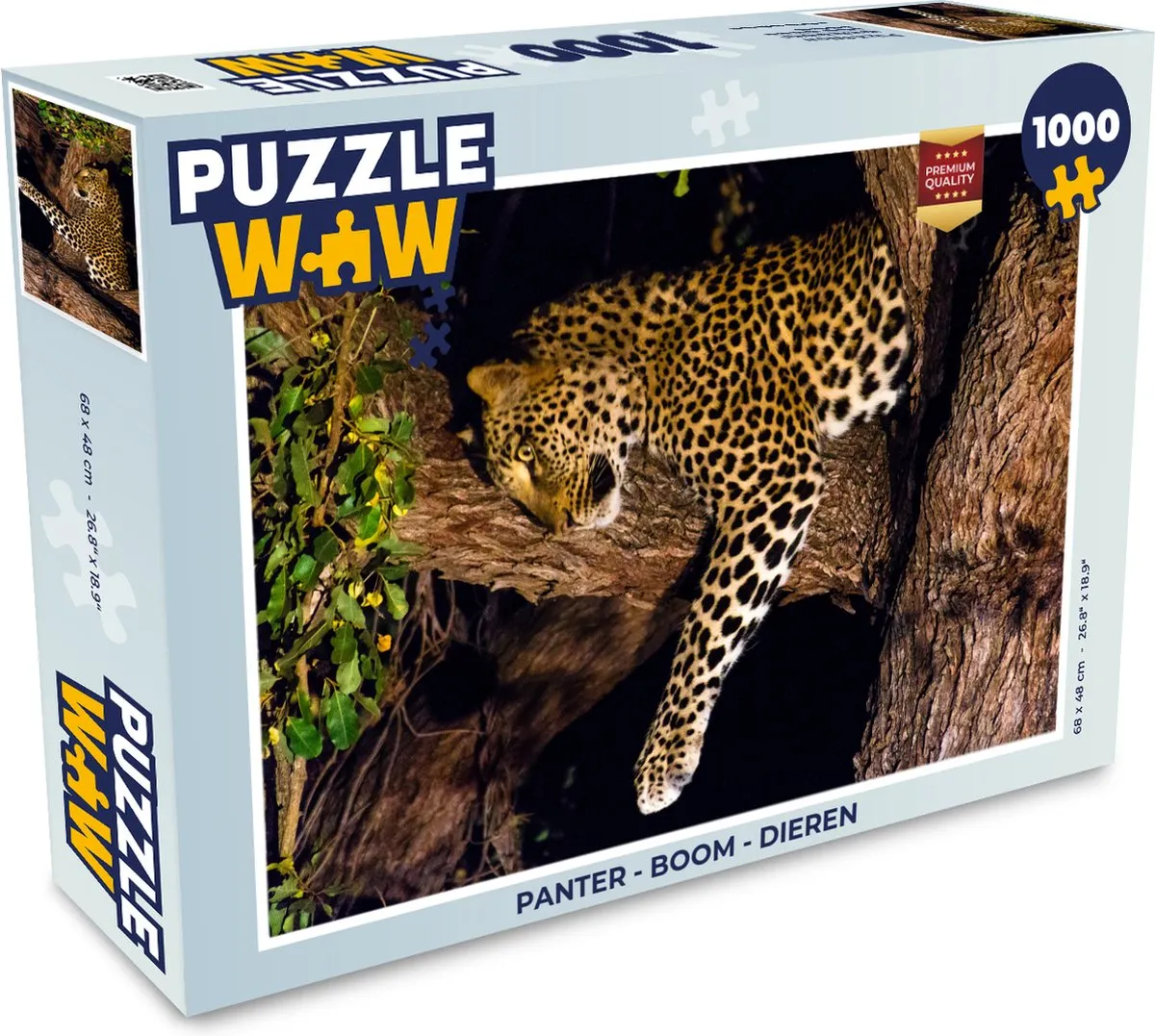 PuzzleWow Panter Boom Legpuzzel 1000 Stuks
