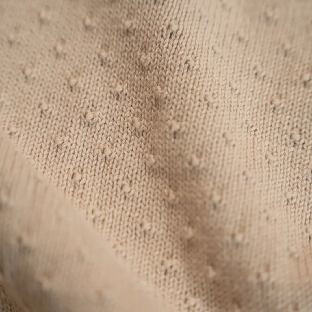Little Dutch Essentials Gebreid Ledikantdeken Baby - Beige - afbeelding 4 van 6