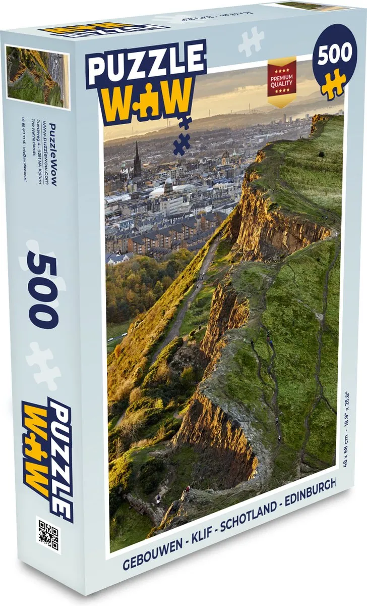 PuzzleWow Gebouwen Legpuzzel Edinburgh