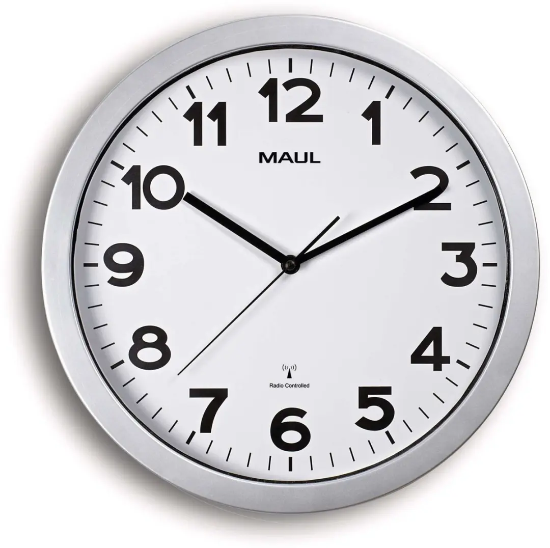 MAULstep Wandklok 35RC - Zilver - Ø35cm - afbeelding 3 van 6