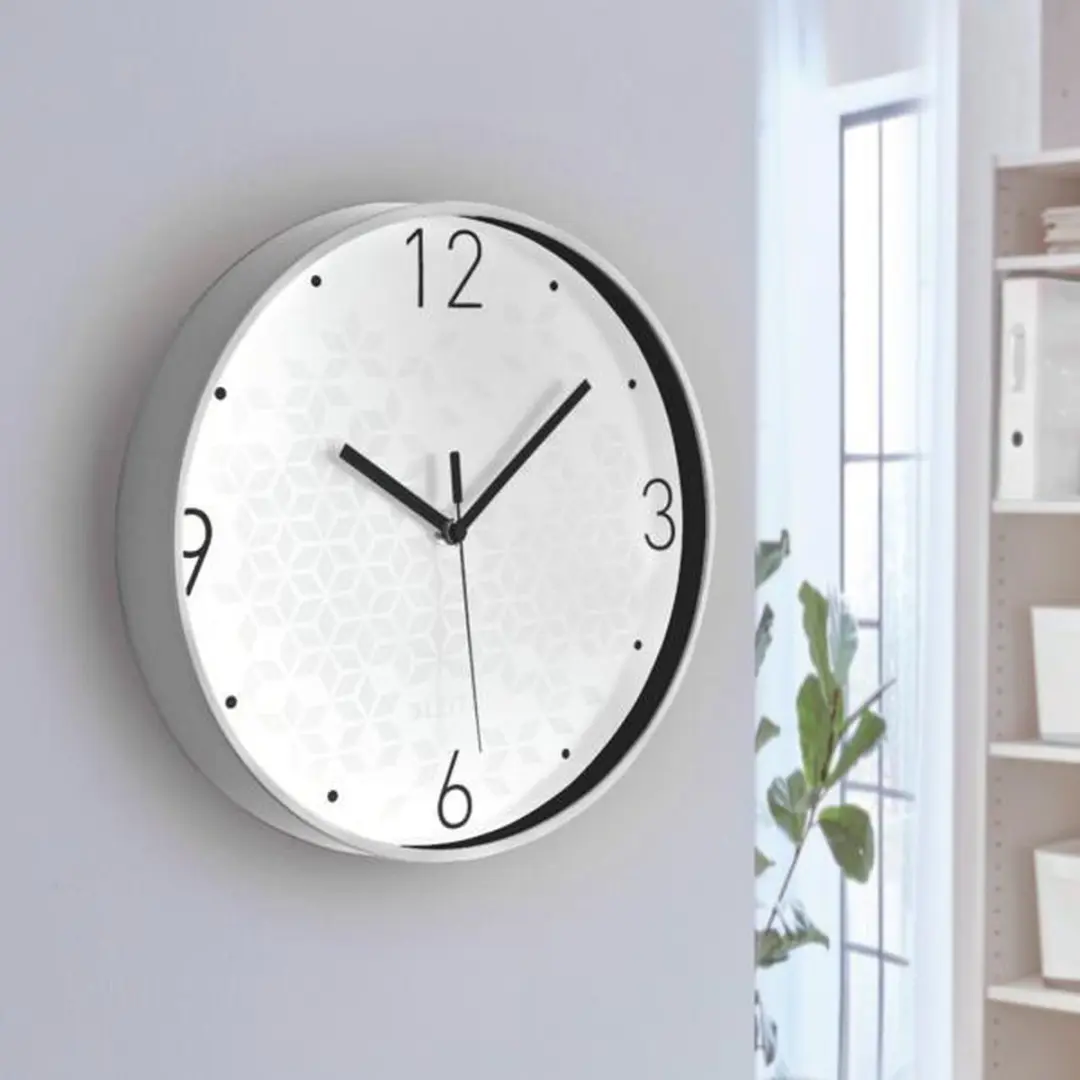 Leitz WOW Stille Wandklok - Wit - afbeelding 2 van 6