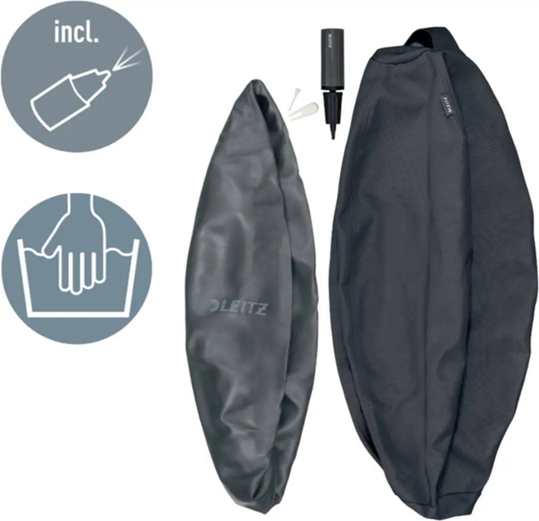Leitz Ergo Actieve Zitbal 75cm - Anti-rol - Donkergrijs - afbeelding 3 van 6