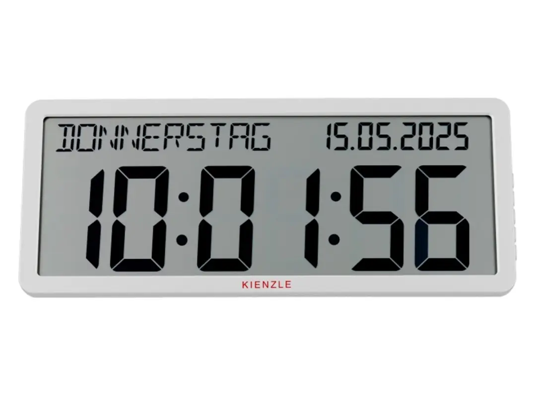 Bresser Kienzle Radiogestuurde Wandklok - Wit - afbeelding 6 van 6
