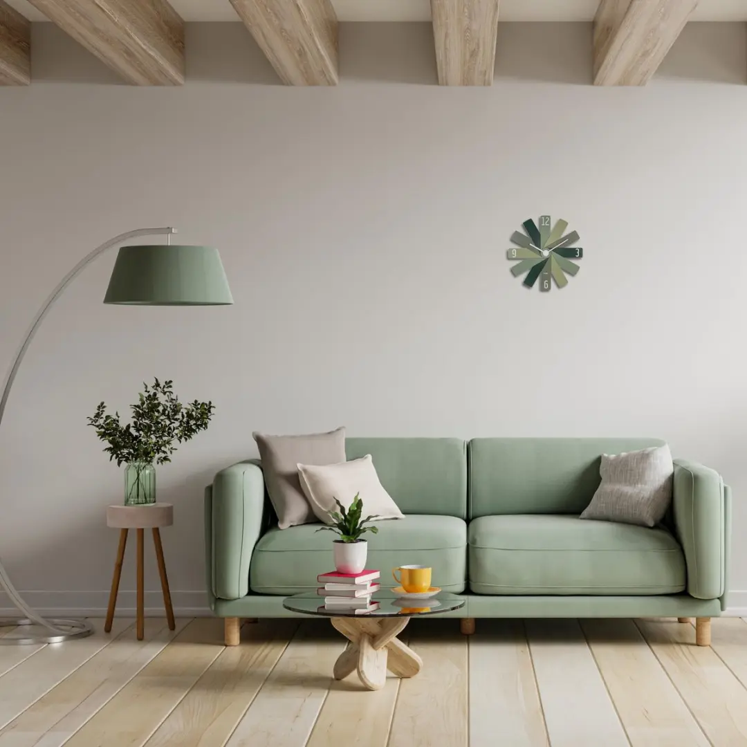 TFA Dostmann Wandklok 60.3020.04 - Groen - afbeelding 2 van 4