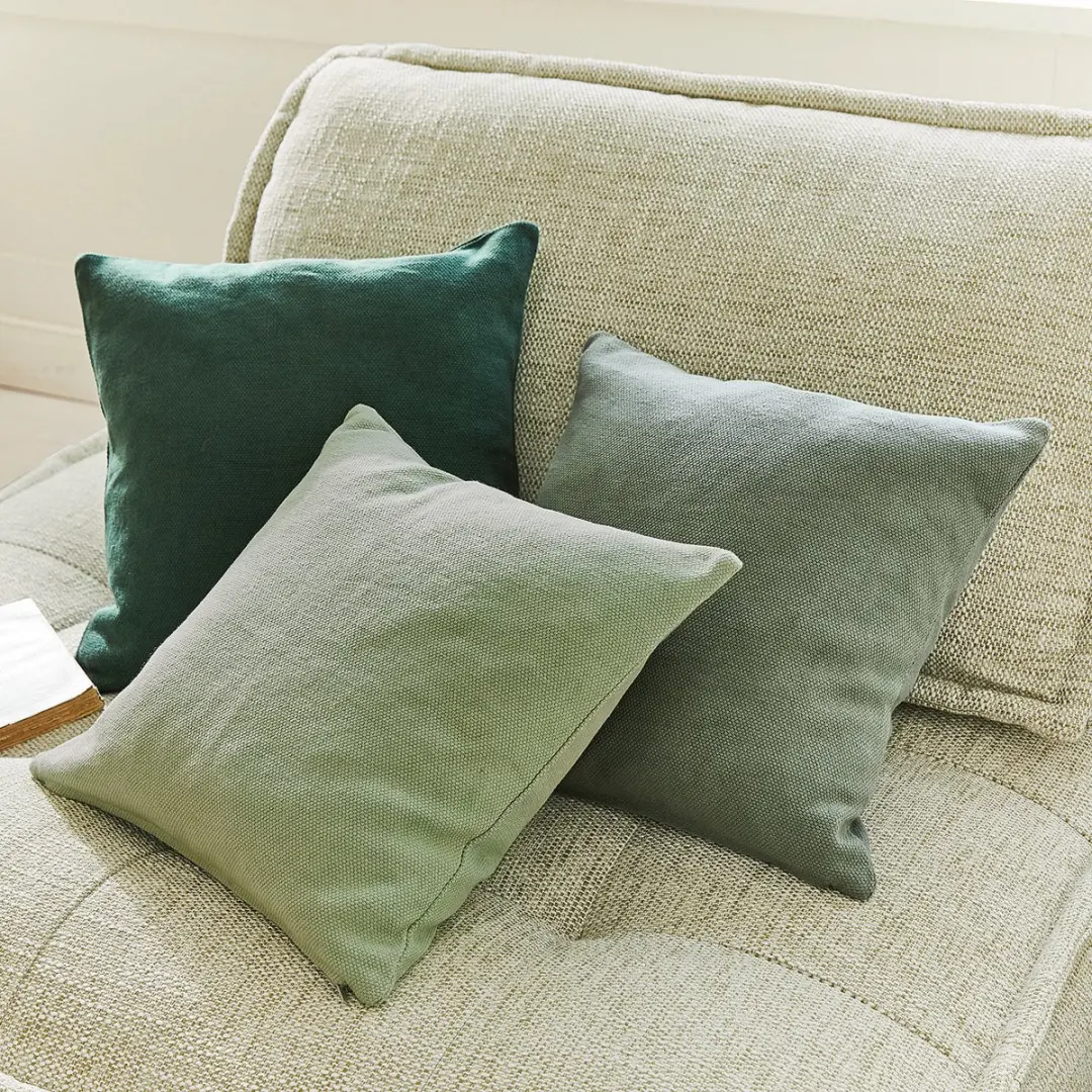 Loberon Kussenhoes Set 3 Stuks - Alienor Groen - afbeelding 3 van 5