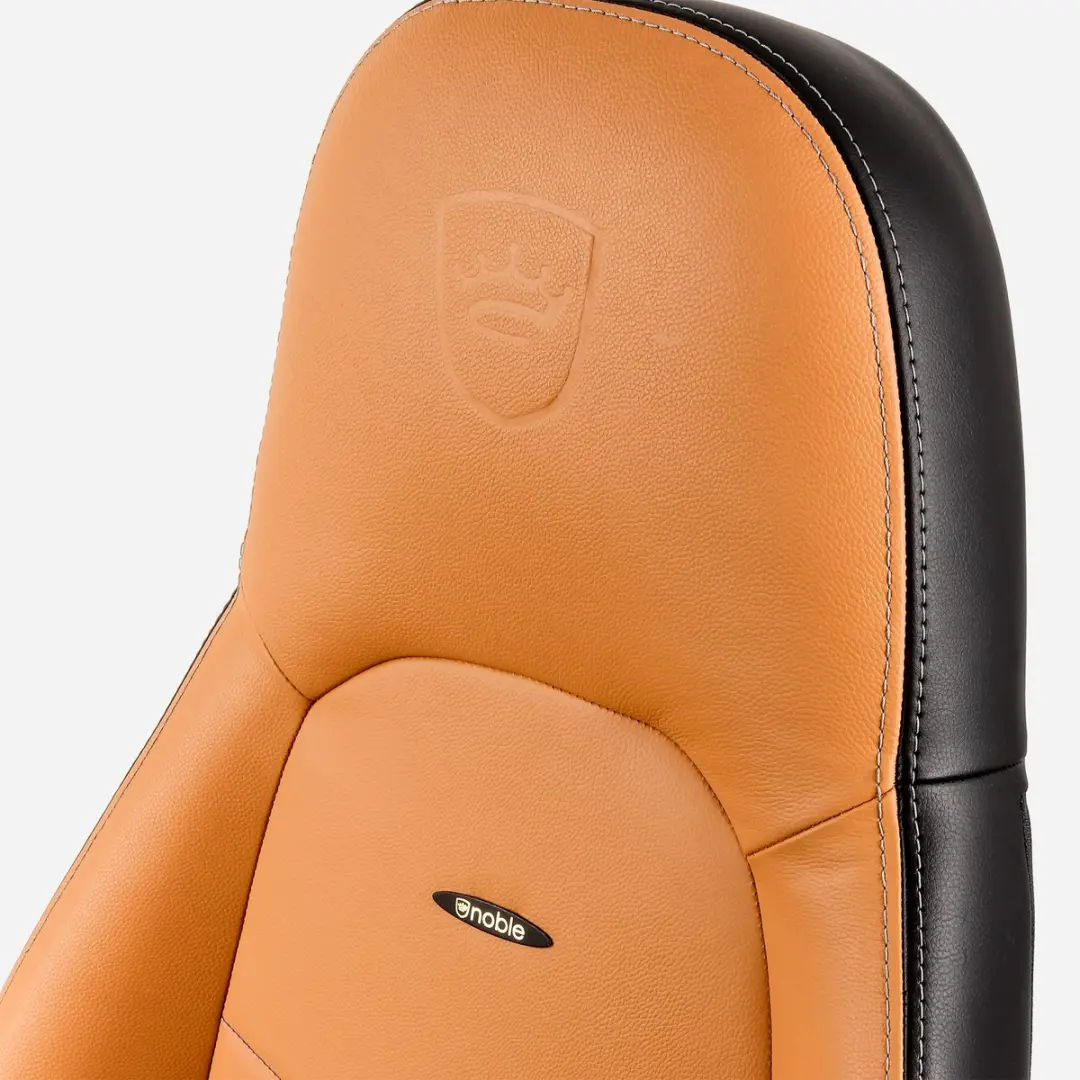 Noblechairs ICON Series Leren Gamestoel - Cognac/Zwart - afbeelding 5 van 6