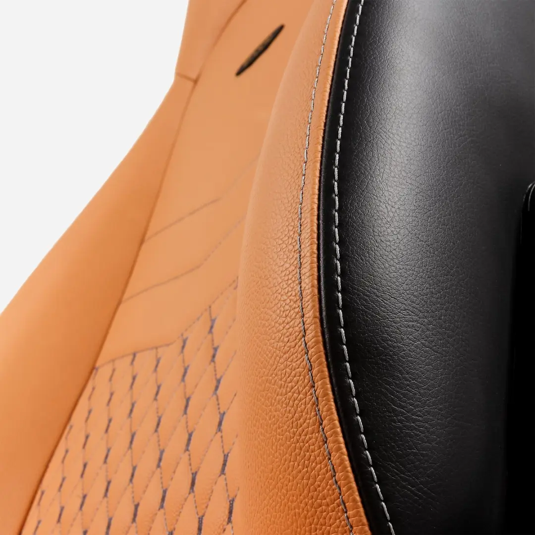 Noblechairs ICON Series Leren Gamestoel - Cognac/Zwart - afbeelding 4 van 6