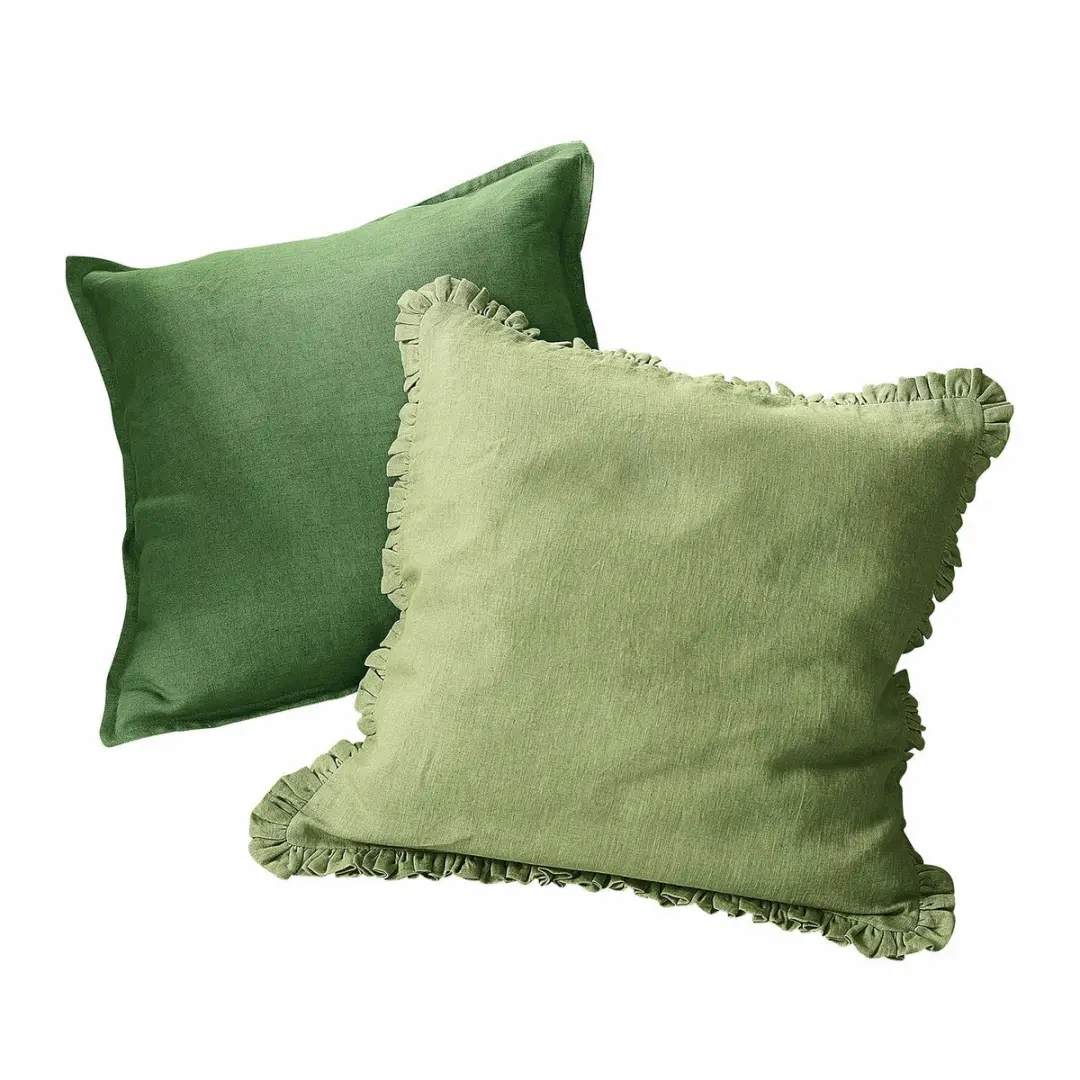 Loberon Kussenhoes Mormant Groen