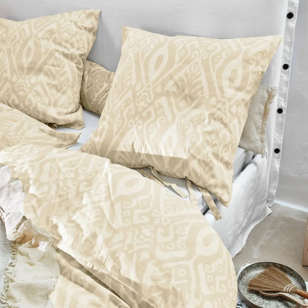 Loberon Armidale Eenpersoons Beddengoed - wit/beige - afbeelding 3 van 4