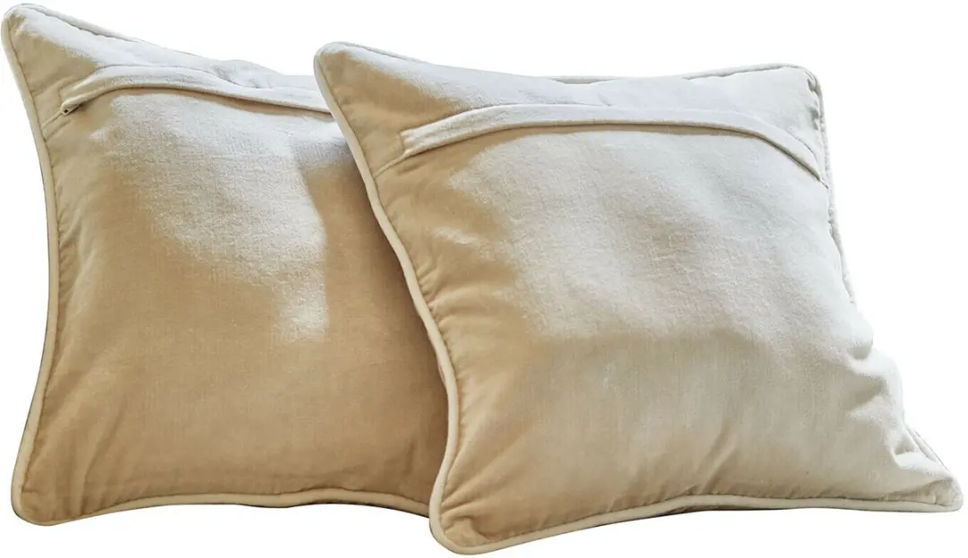 Loberon Kussenhoes Set 2 Stuks - Elarin Crème/Beige - afbeelding 2 van 5