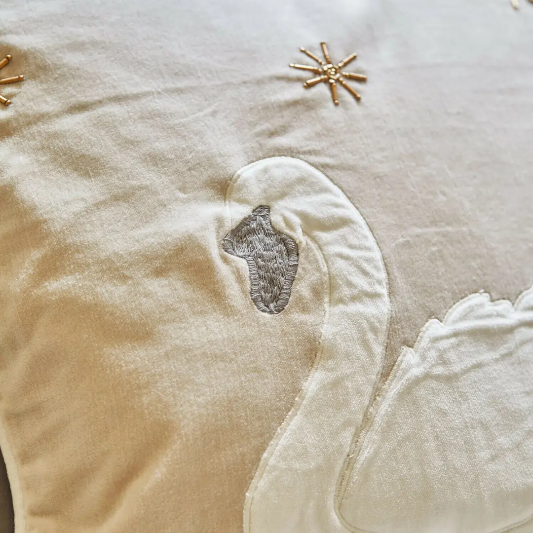 Loberon Kussenhoes Set 2 Stuks - Elarin Crème/Beige - afbeelding 5 van 5