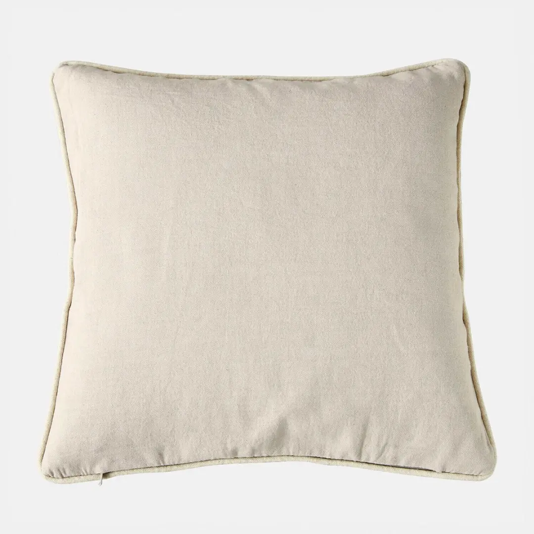 Loberon Kussenhoes Rahmira - Beige/Blauw/Rood - afbeelding 2 van 4