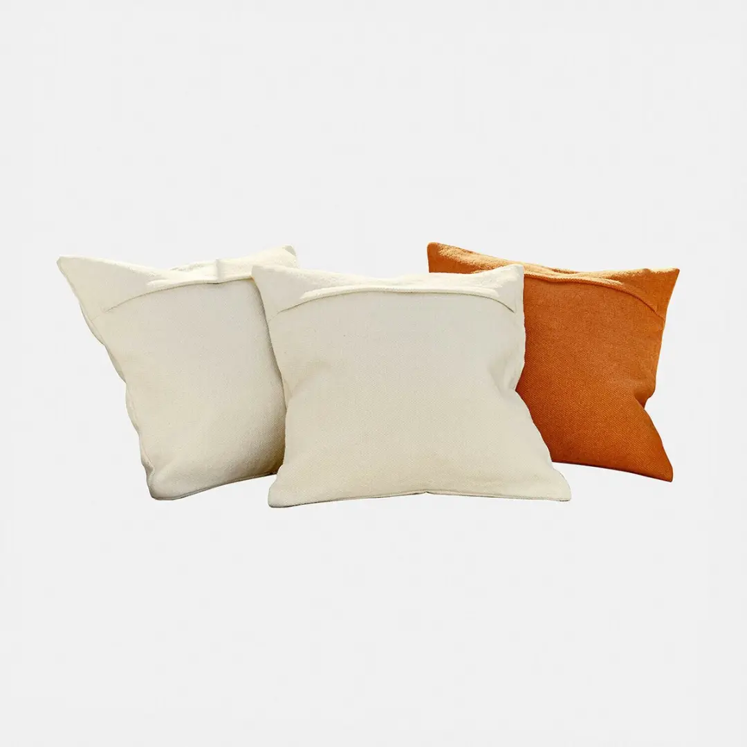 Loberon Kussenhoes Set 3 Stuks - Selamir - Beige/ Oranje - afbeelding 2 van 5