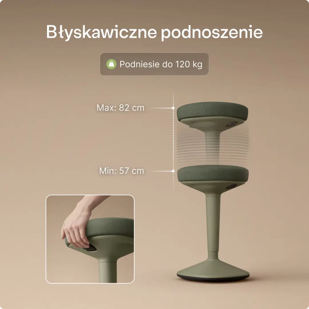 Desktronic Ergonomische Balanskruk - Groen