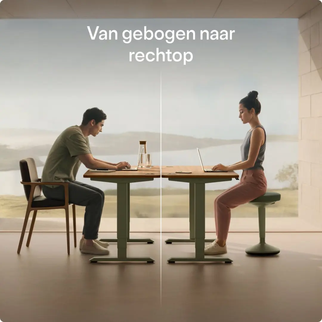 Desktronic Ergonomische Balanskruk - Groen