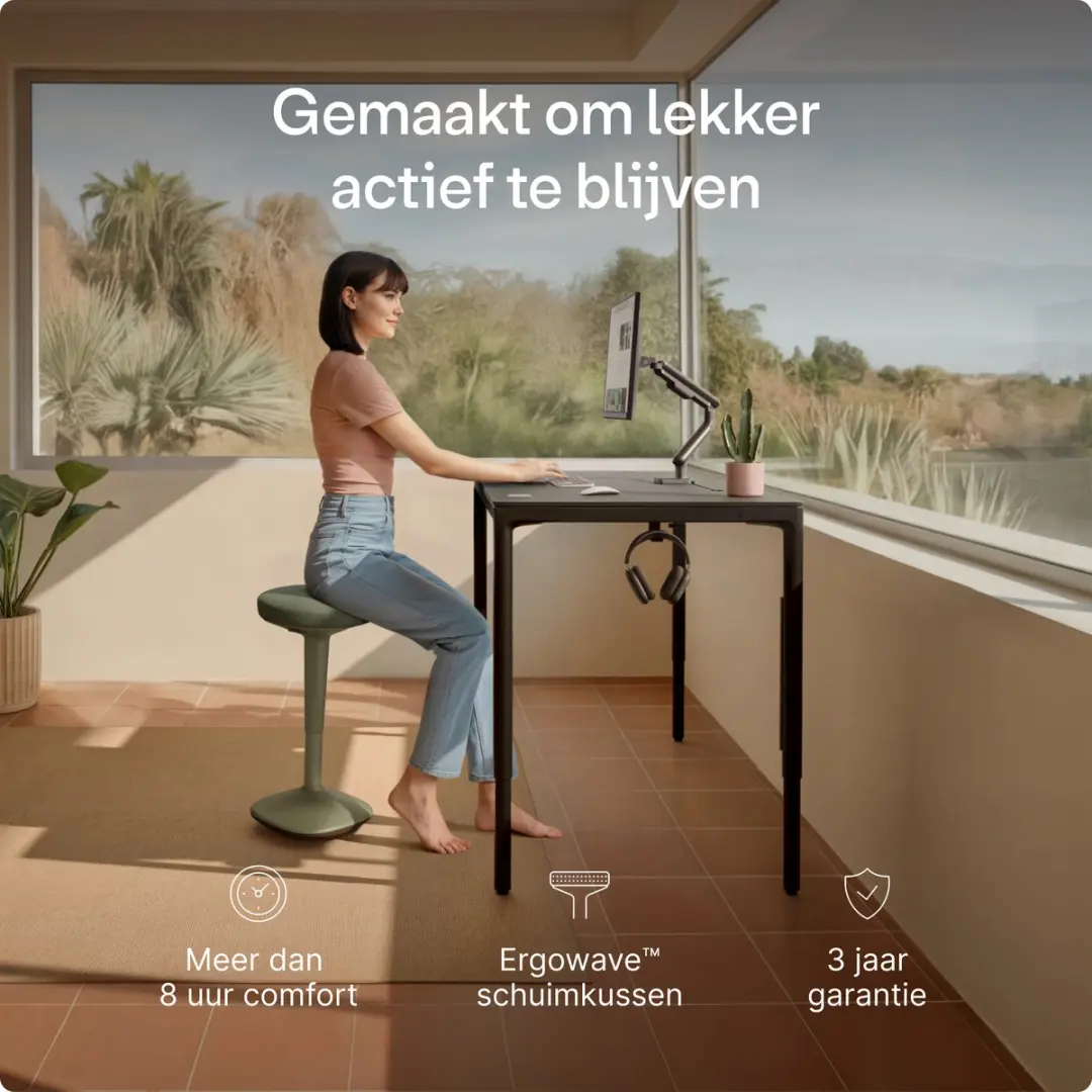 Desktronic Ergonomische Balanskruk - Groen