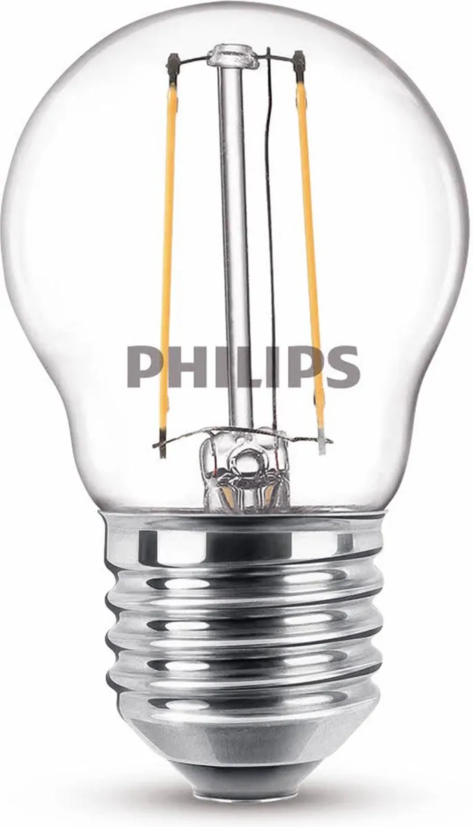 Philips LED Kogellamp E27 2700K Warmwit - Helder glas