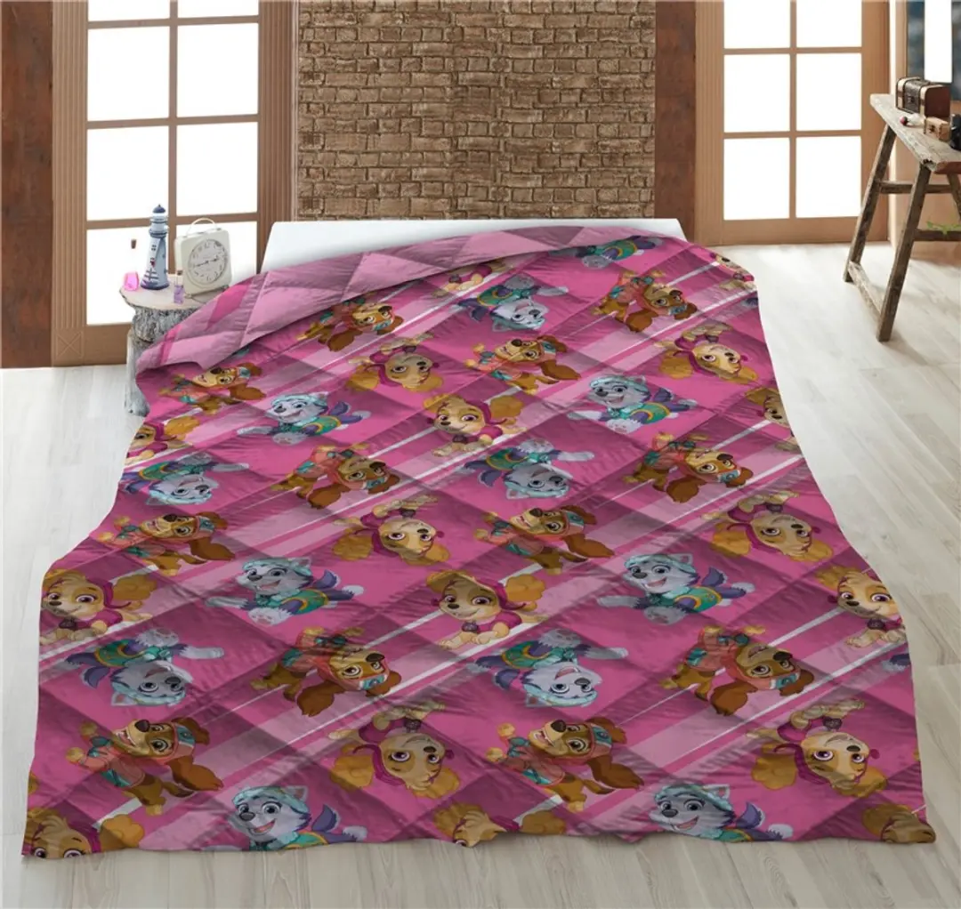 PAW Patrol Sprei Boss Pups - 140x200cm - Roze - afbeelding 2 van 5