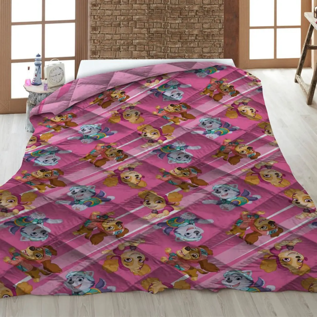 PAW Patrol Sprei Boss Pups - 140x200cm - Roze - afbeelding 3 van 5