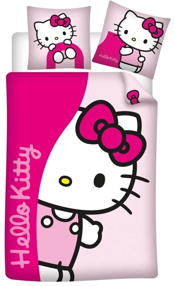 Hello Kitty Dekbedovertrek Flanel 140 X 200 cm