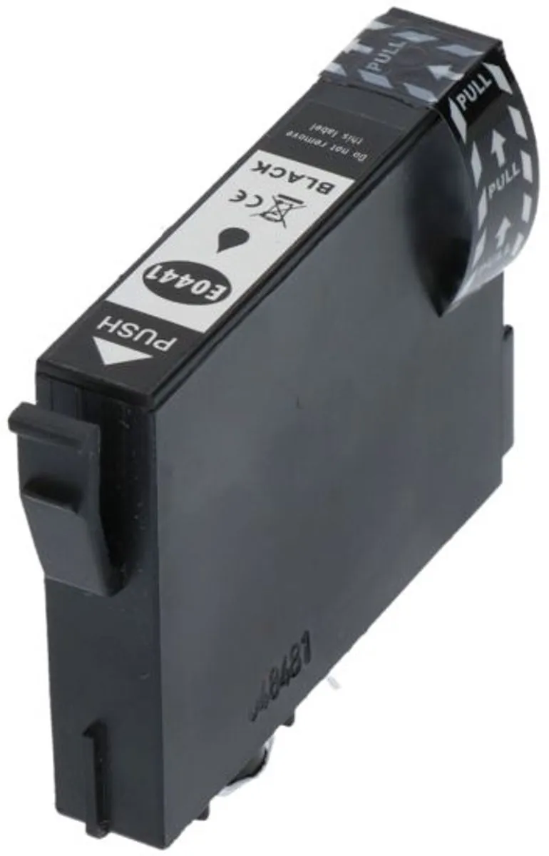 PrintAbout T044 C13T044140 Inktcartridge - Zwart - 17ml - o.a. Epson