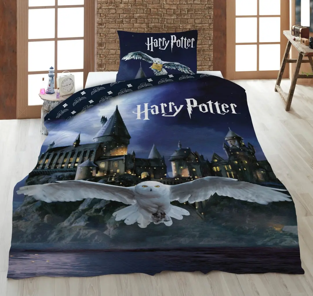 Harry Potter Dekbedovertrek Hogwarts Hedwig