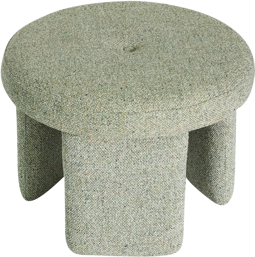 Hübsch Rocco Pouf Lichtgroen - 54cm - afbeelding 4 van 6
