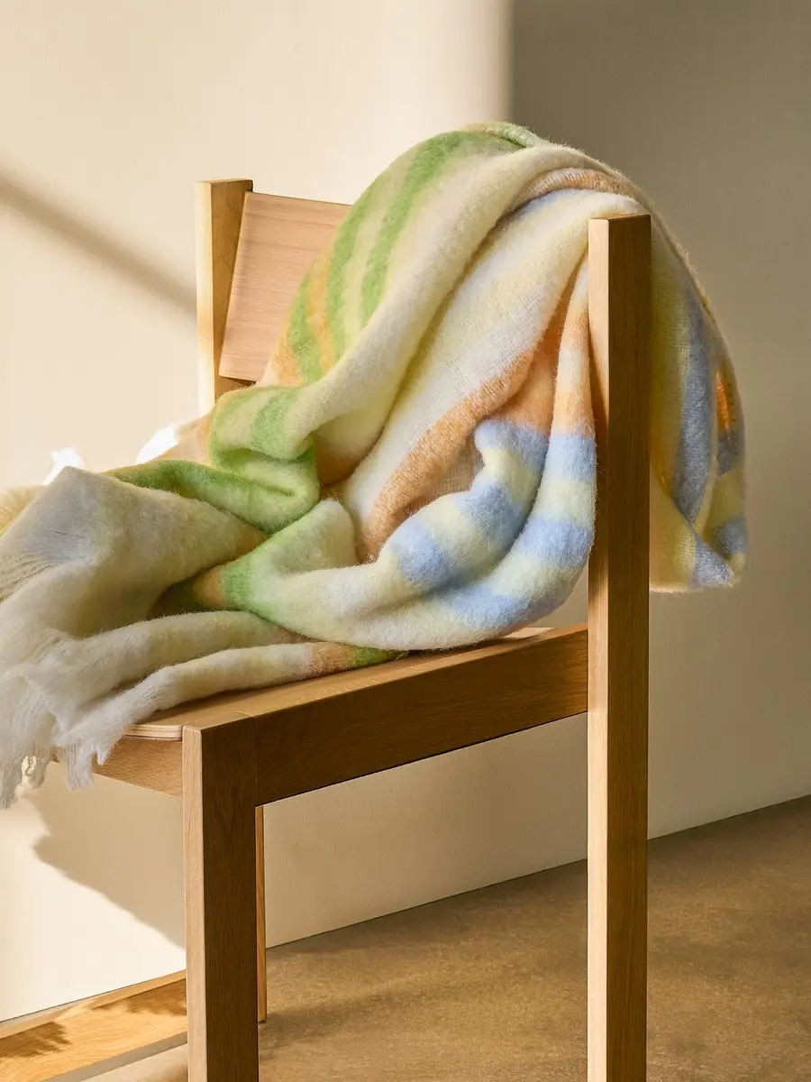 Hübsch Plaid Loom - Geel - afbeelding 3 van 5