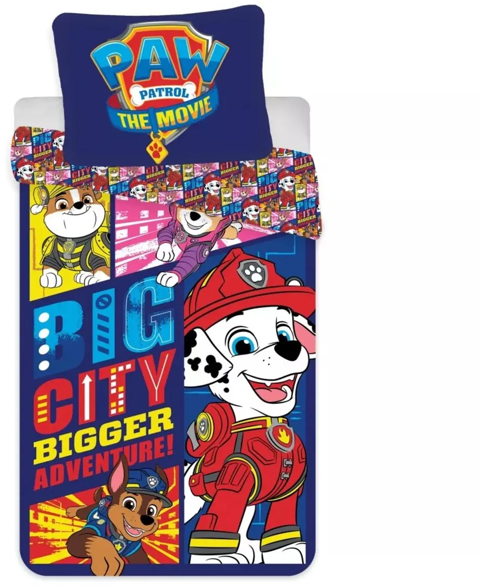 Paw Patrol dekbedovertrek Big City 140 x 200 cm