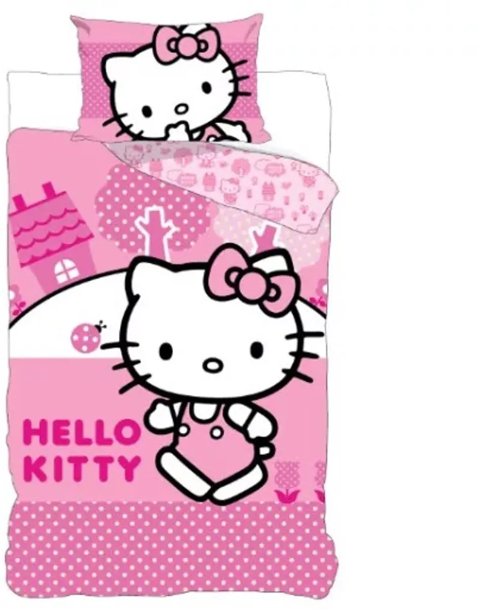 Hello Kitty pink world Dekbedovertrek 140 X 200 cm