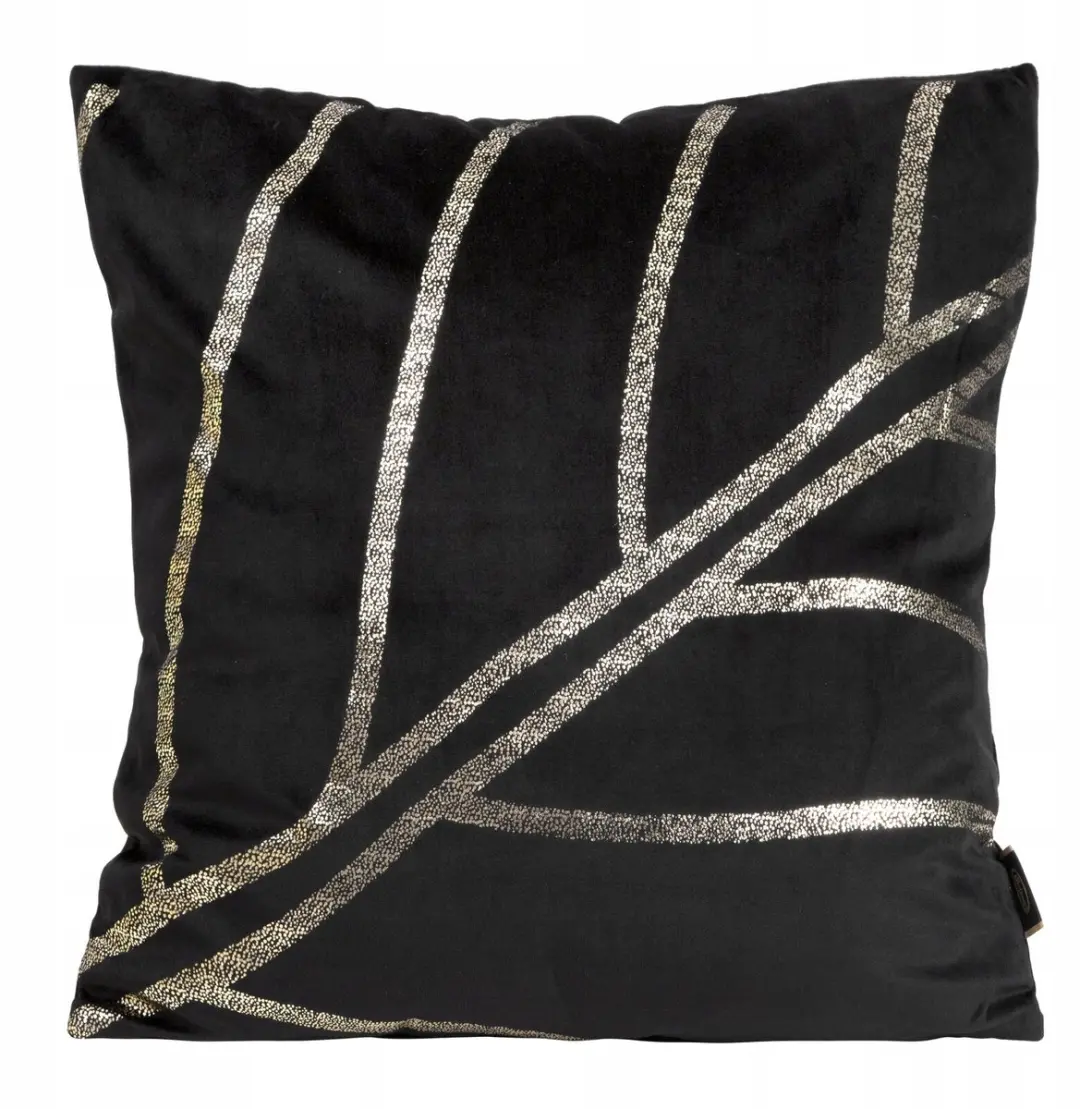 Decoratieve Kussenhoes Blink 45x45 cm Zwart Velours