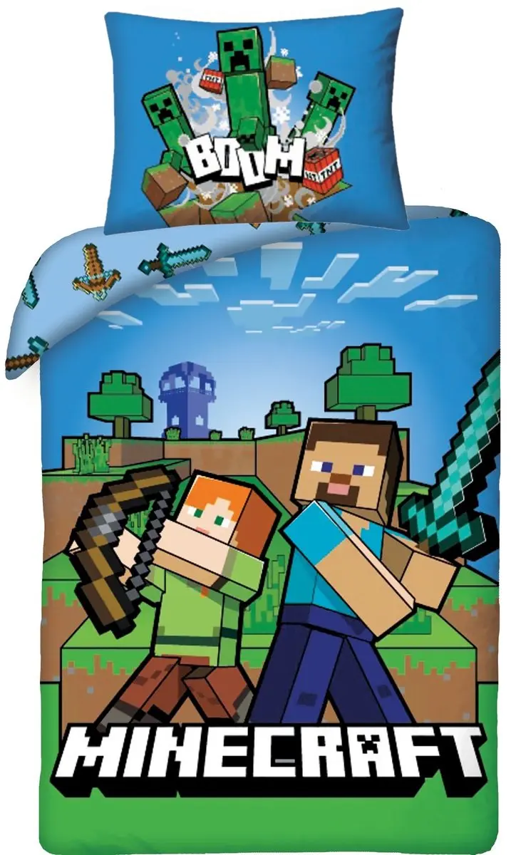 Minecraft Dekbedovertrek Boom