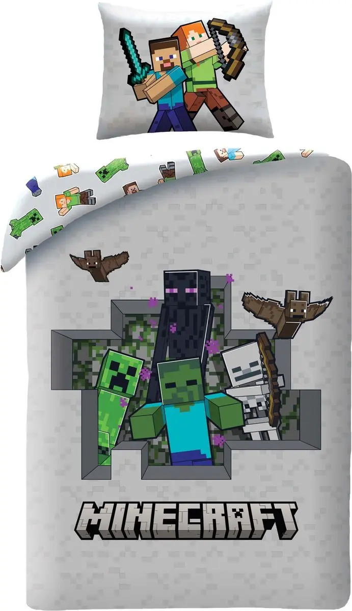 Minecraft Mobs Dekbedovertrek