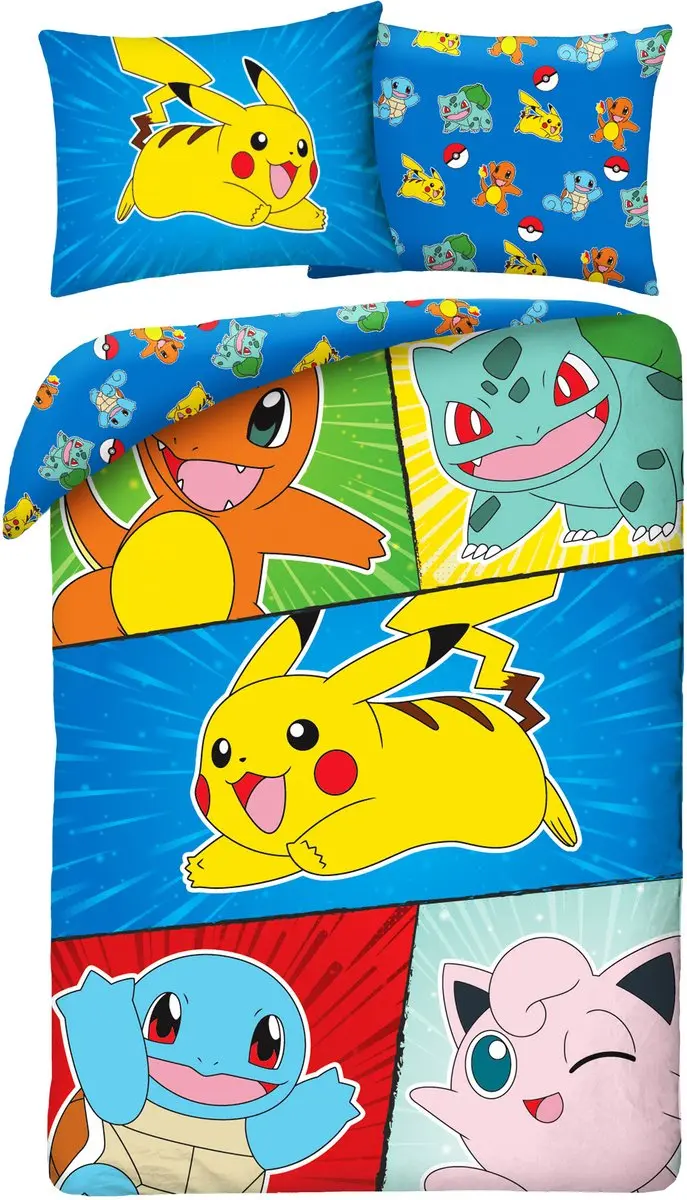 Pokémon Dekbedovertrek Jigglypuff 140 x 200 cm (70 x 90 cm)