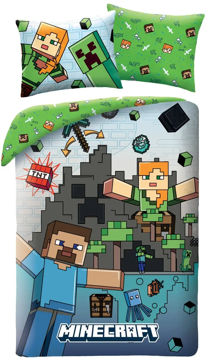 Minecraft Dekbedovertrek Blocks