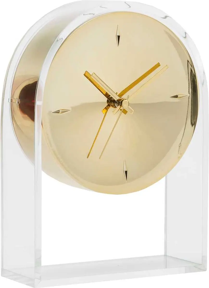Kartell Air Du Temps Klok Crystal/gold