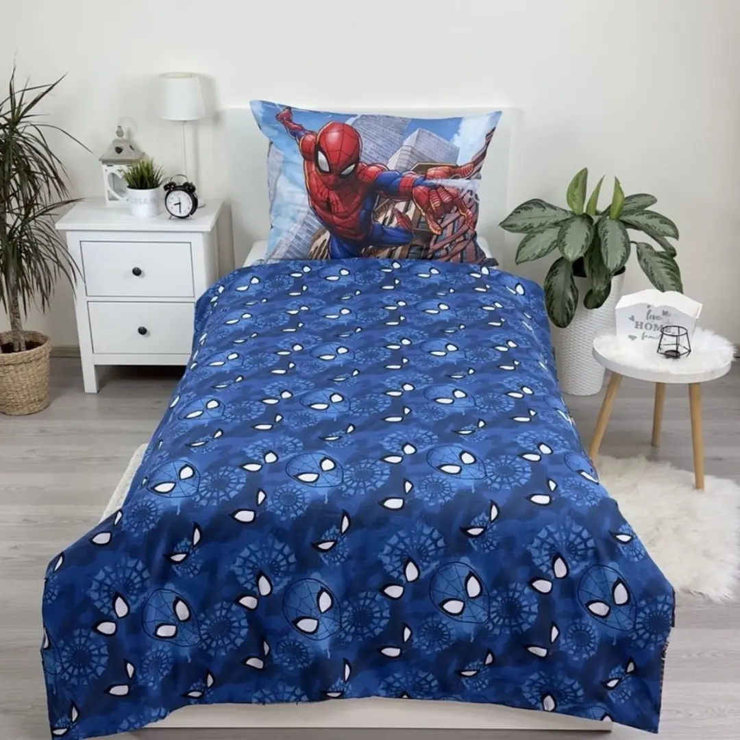Spider-Man Dekbedovertrek City Eenpersoons 140x200cm - Katoen - Multi - afbeelding 5 van 6
