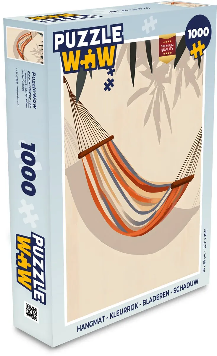 PuzzleWow Hangmat Puzzel 1000 Stuks