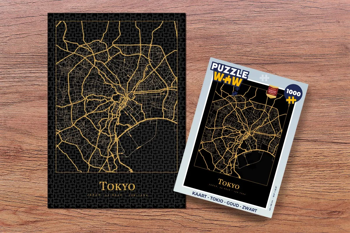 PuzzleWow Tokio Legpuzzel 1000 Stuks - Multicolor
