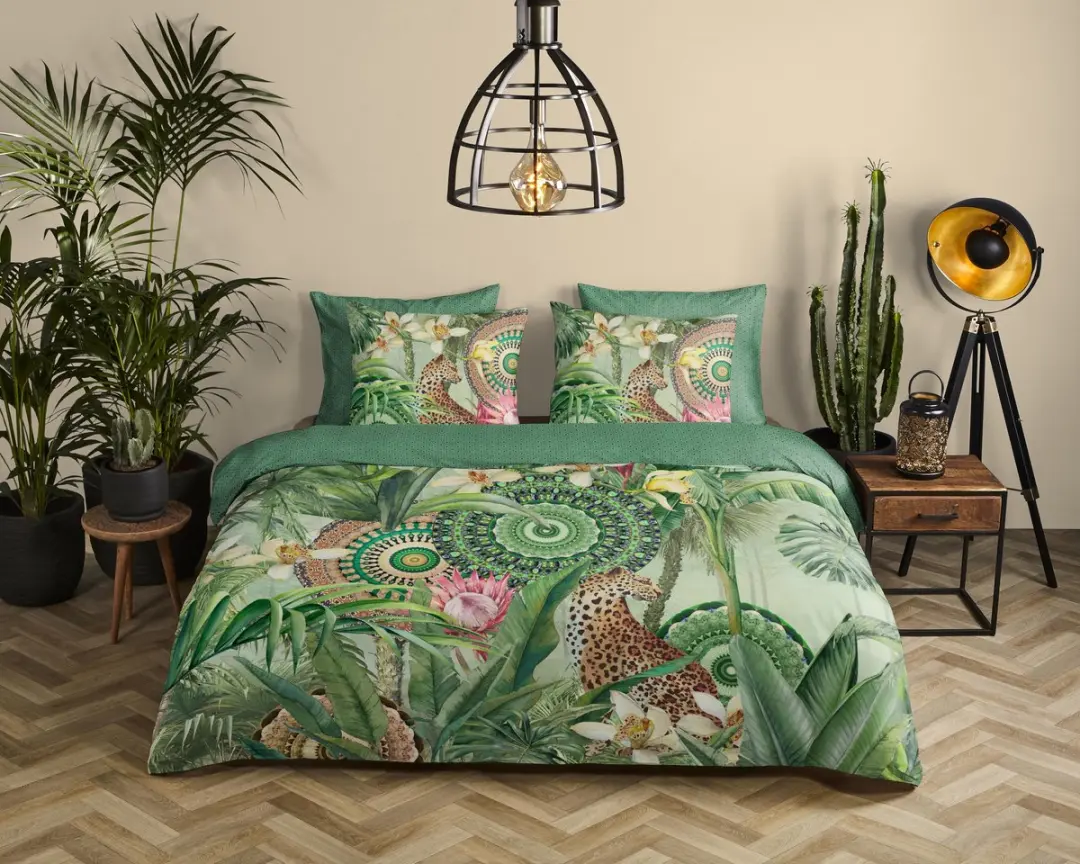 HIP dekbedovertrek tropische print en mandala's