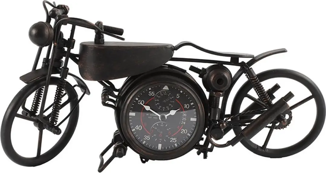 Tafelklok motor Harley black