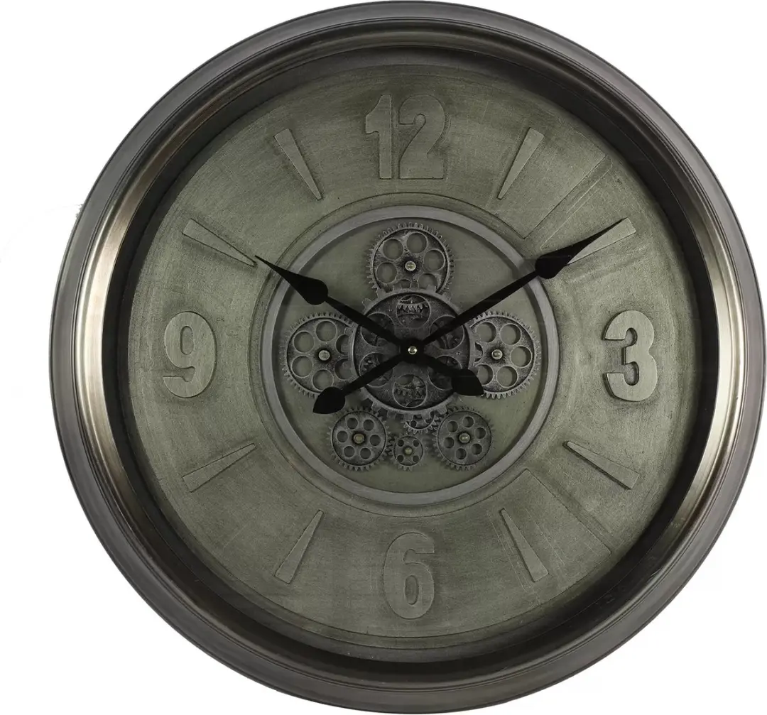 Countryfield Klok Lotte Metaal 63cm - Zilver - afbeelding 3 van 3