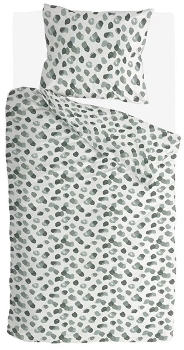 BYRKLUND Spotty Animal Dekbedovertrek 240x220cm - Groen - 2 Kussenslopen