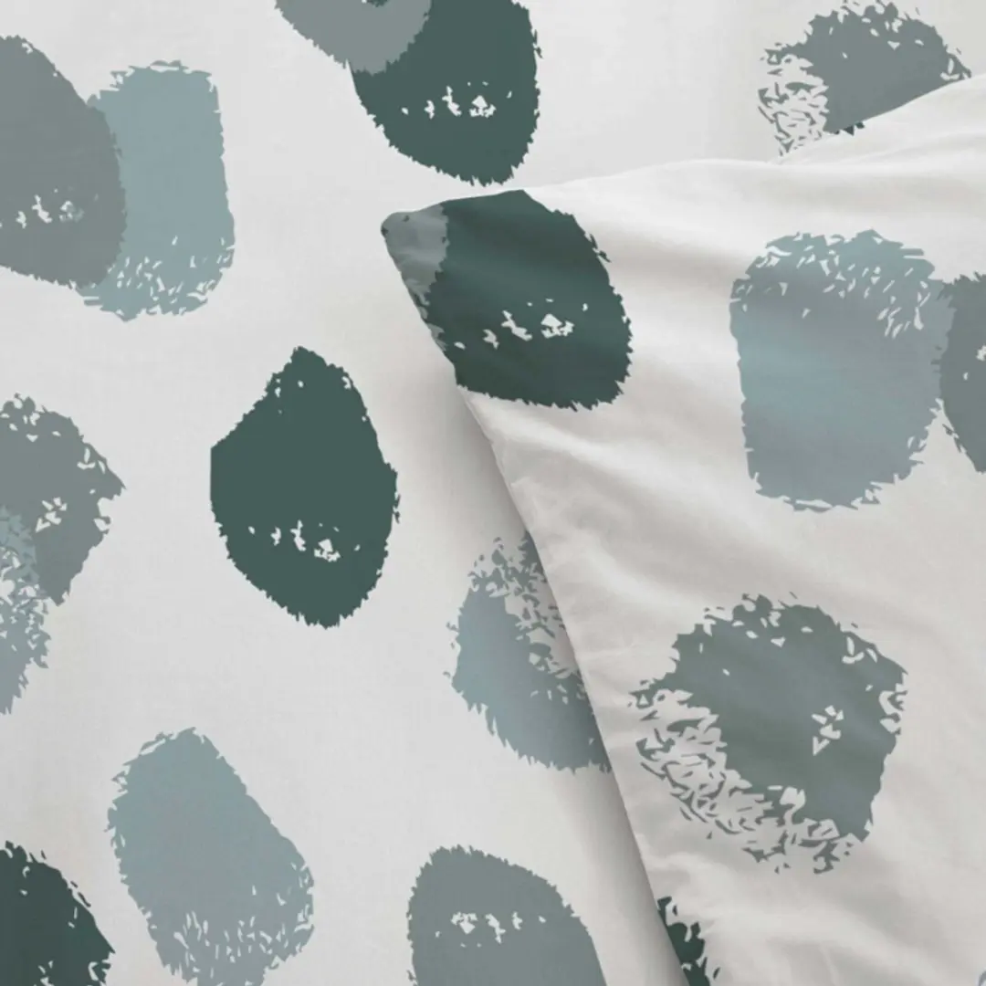 BYRKLUND Spotty Animal Dekbedovertrek 240x220cm - Groen - 2 Kussenslopen