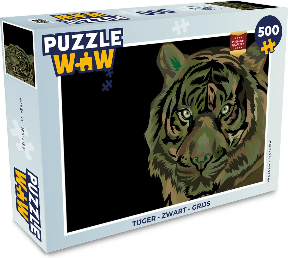 PuzzleWow Tijger Legpuzzel 500 Stuks