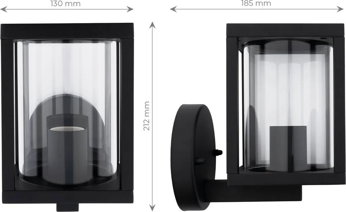 Ledvion Industriele LED Wandlamp 7.5W 2100K - Zwart