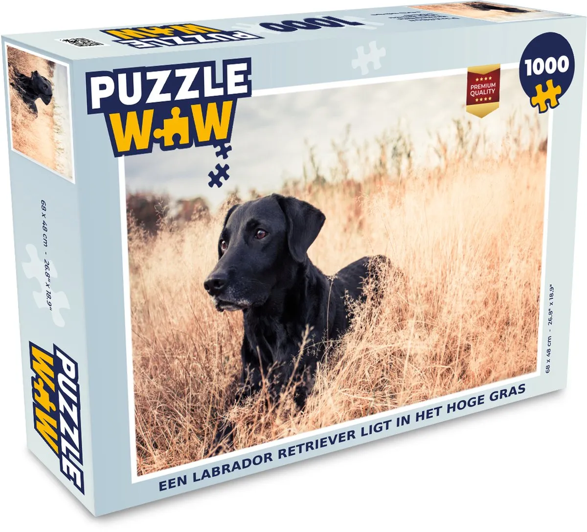 PuzzleWow Labrador Retriever Legpuzzel 1000 Stuks - Multicolor