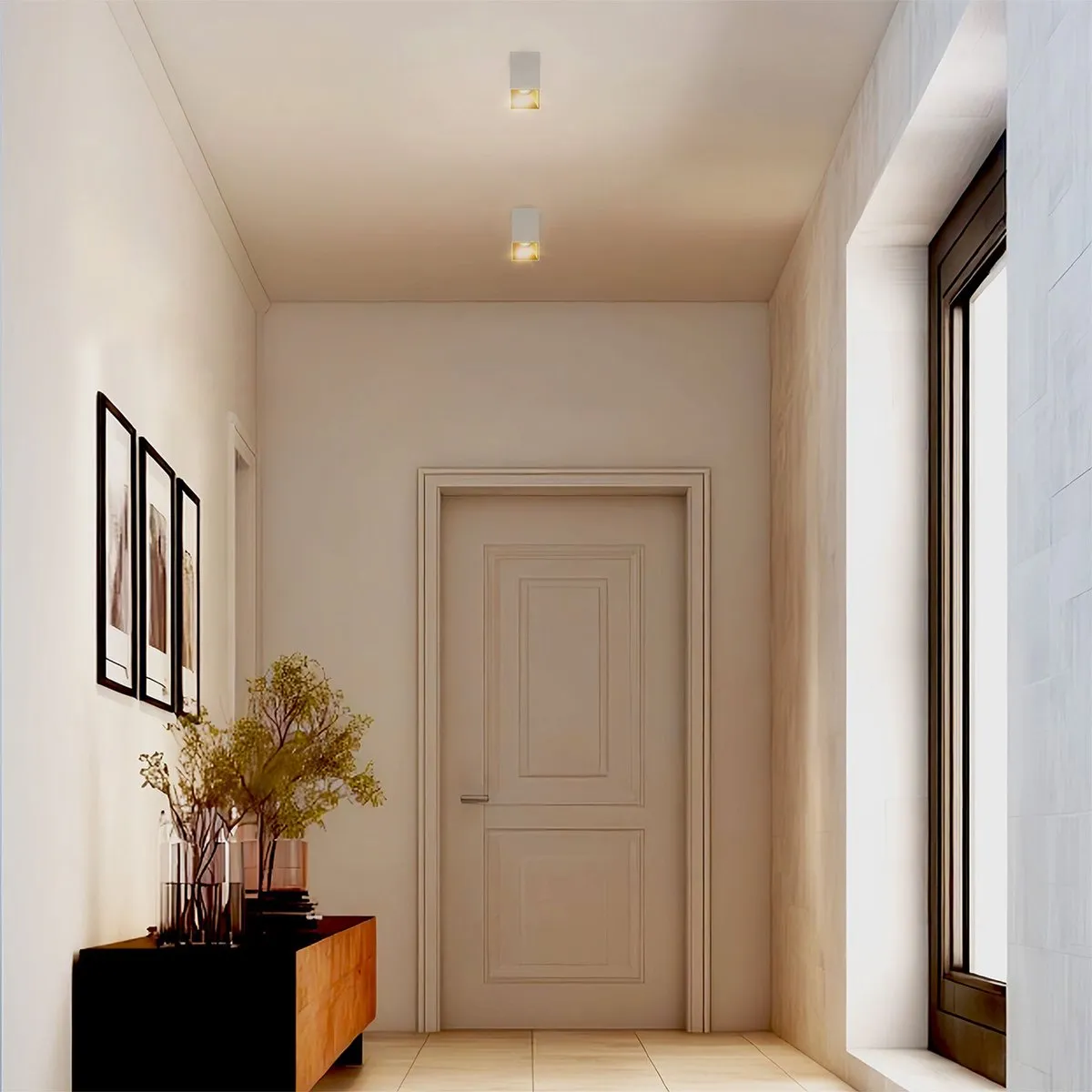 Ledvion LED Opbouwspot Vierkant 80x80mm - Wit/Goud - 6 Stuks